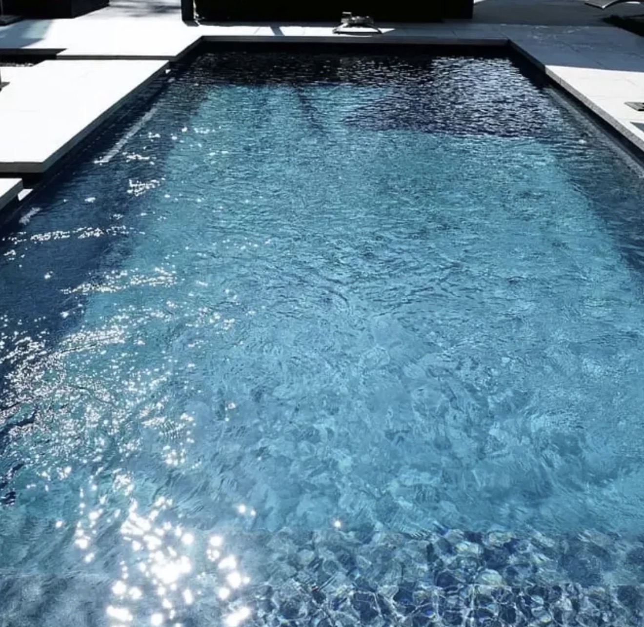 Crystal-clear pool water after professional service